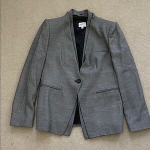 Vintage Armani Collezoni Gray Blazer with Modern Lapels - Size 12